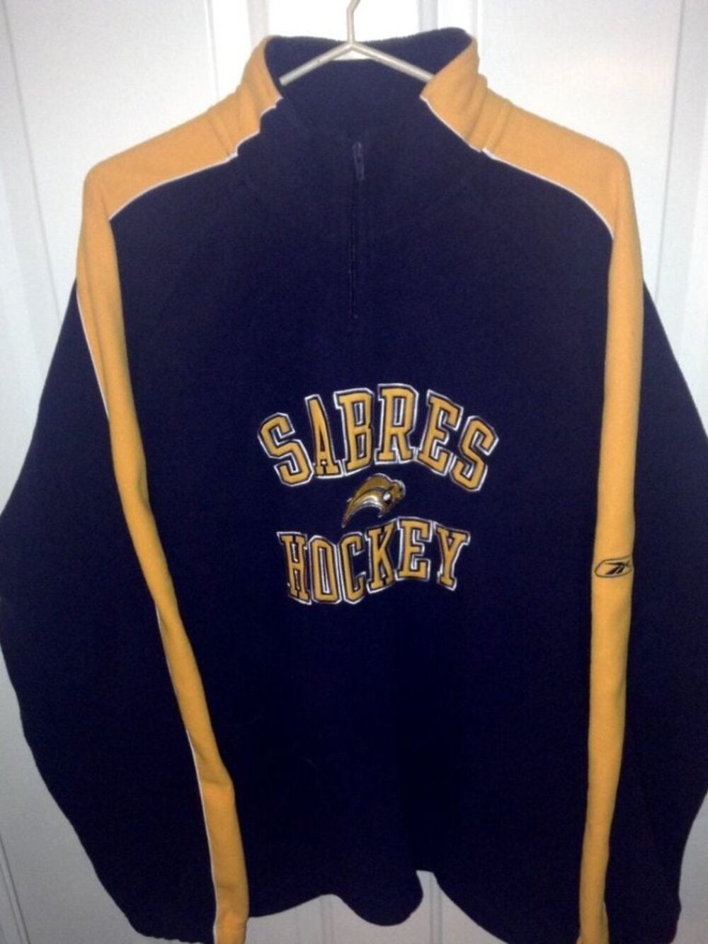 Buffalo Sabres CCM Reebok Face Off 1/4 Fleece Pullover Jacket